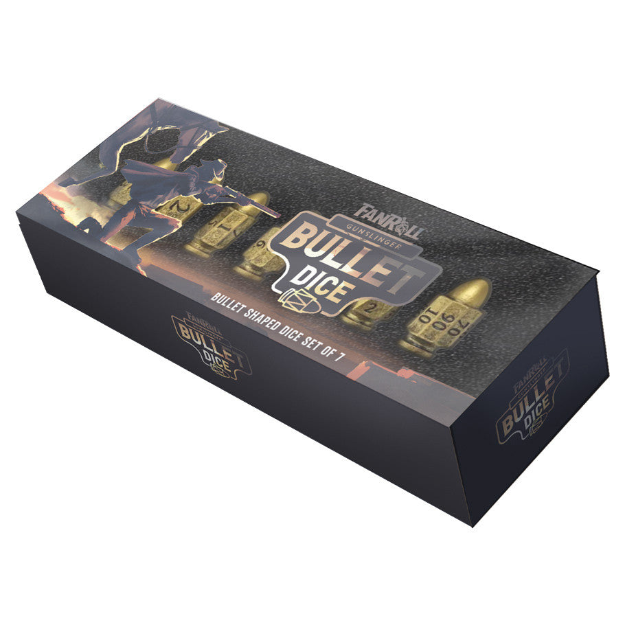 Resin Bullet 7ct Dice Set: Gunslinger
