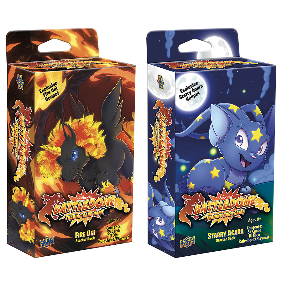 Neopets Battledome (Trading Card Game): Fire And Starry Starter Decks