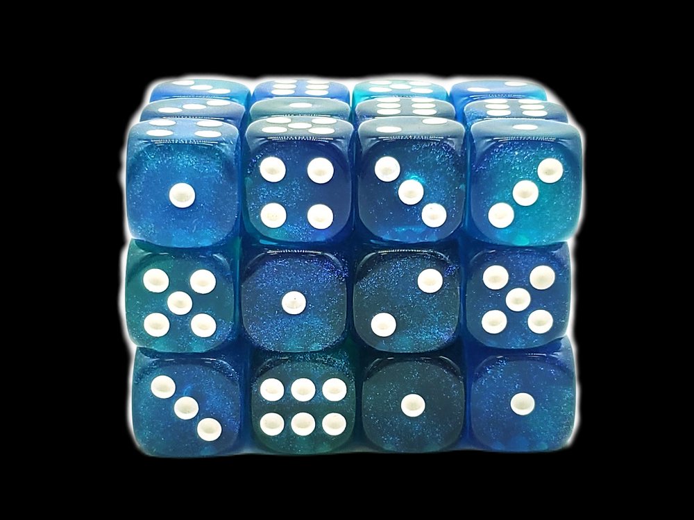 Old School 36ct 12mm D6 Dice Set: Galaxy - Blue Void