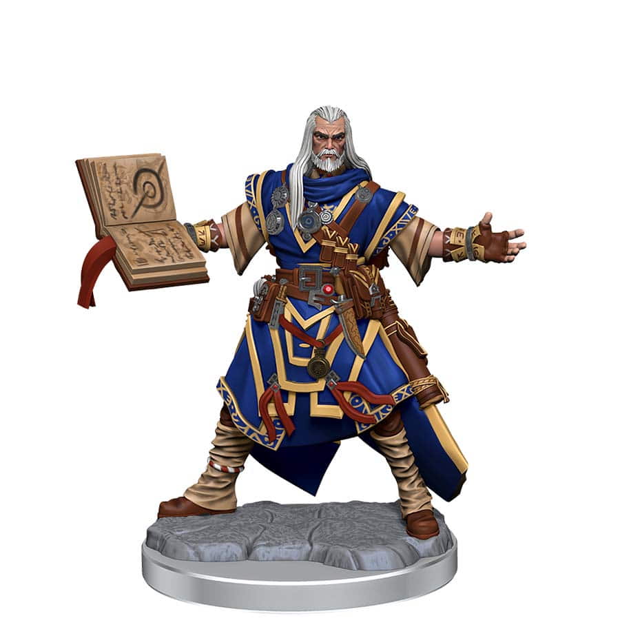 Pathfinder Battles: Legendary Cuts: W2a Male Human Wizard