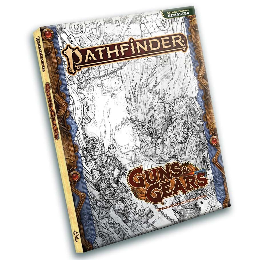 Pathfinder 2E: Guns & Gears (Remastered) Sketch Cover