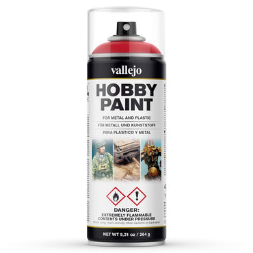 Acrylicos Vallejo Hobby Paint Bloody Red Spray 400 ml.