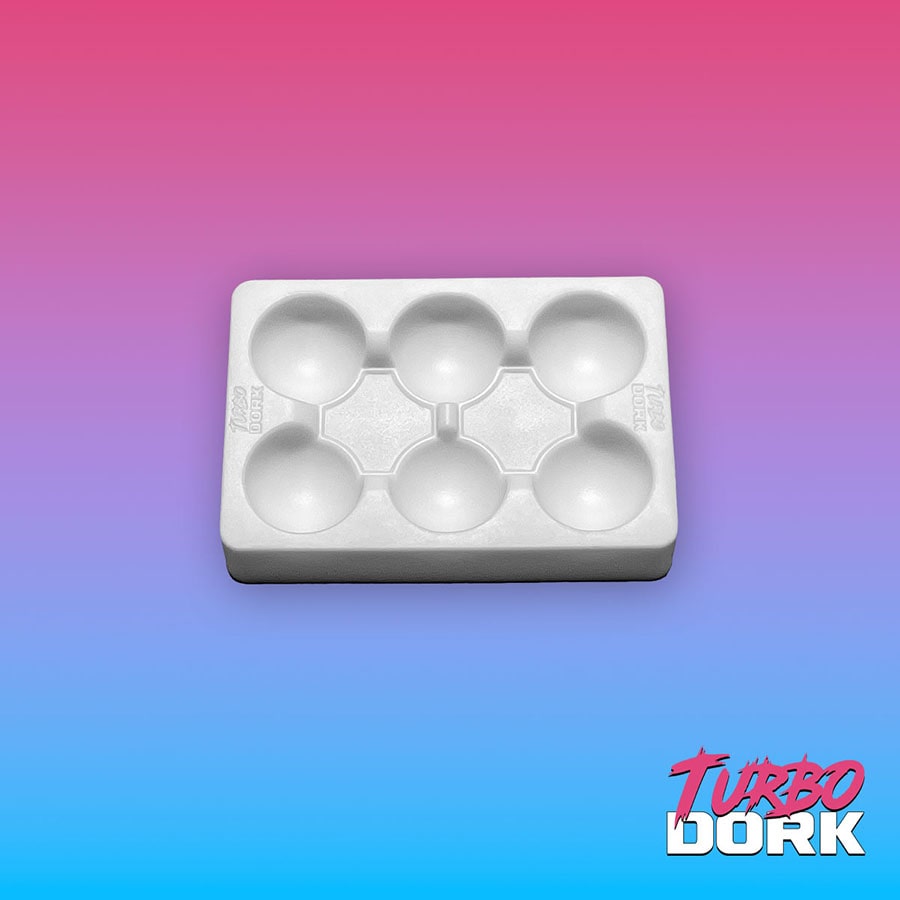 Turbo Dork: Non-stick Silicone Dry Palette: Small White