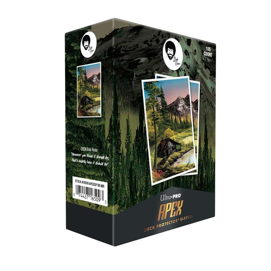 Ultra Pro: Bob Ross Mountain Retreat: 105ct Apex Deck Protector Sleeves