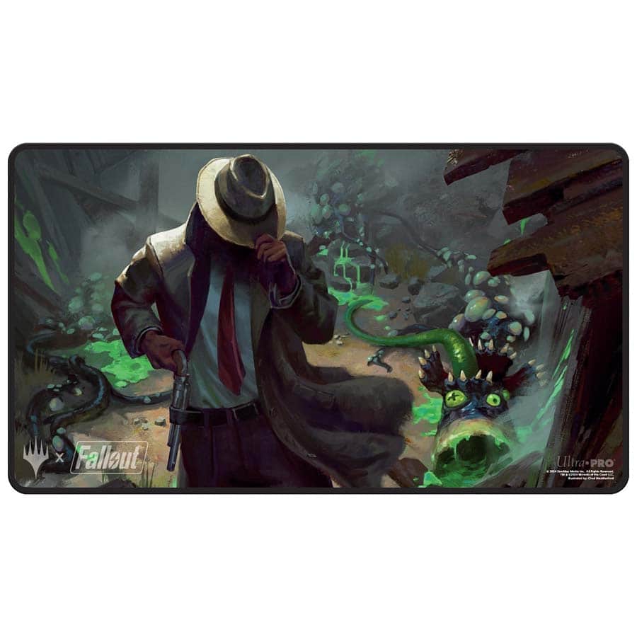 Ultra Pro: Magic The Gathering: Universes Beyond: Fallout: Black Stitched Playmat X