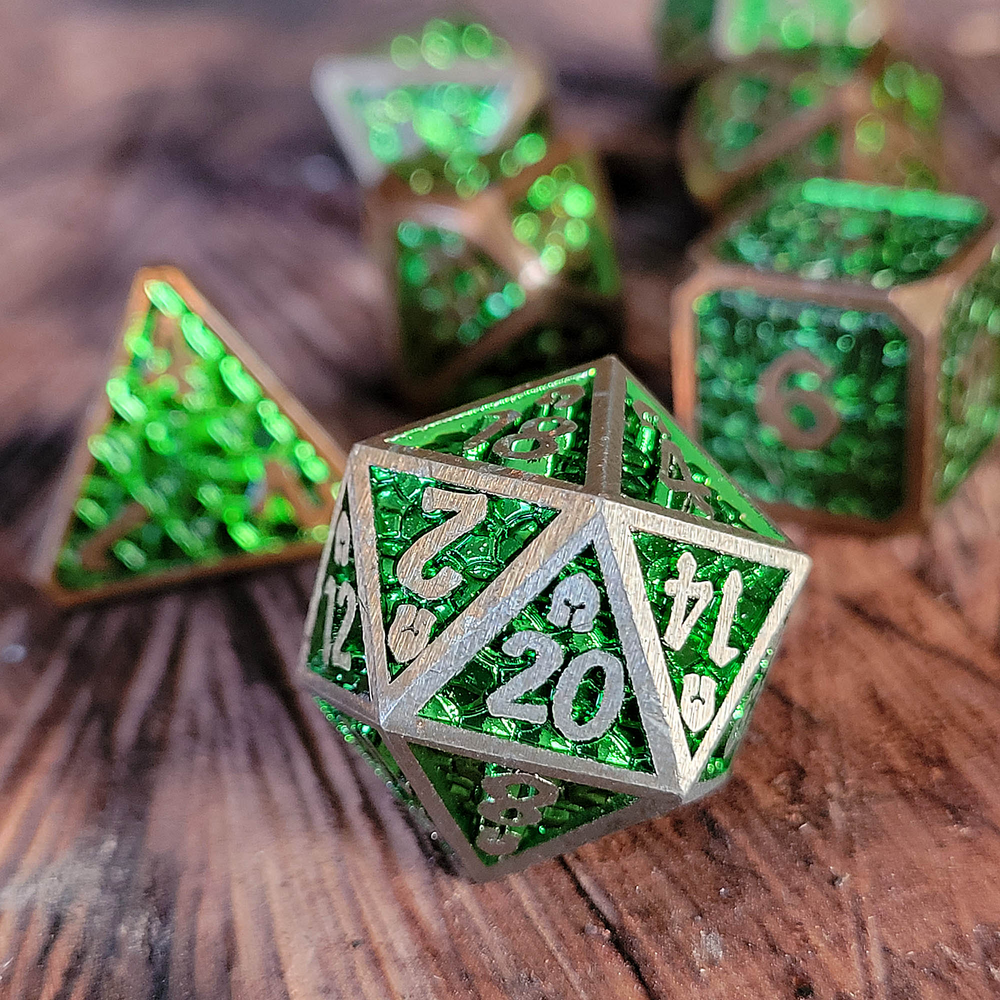 Venomfang's Battle Metal RPG Dice Set