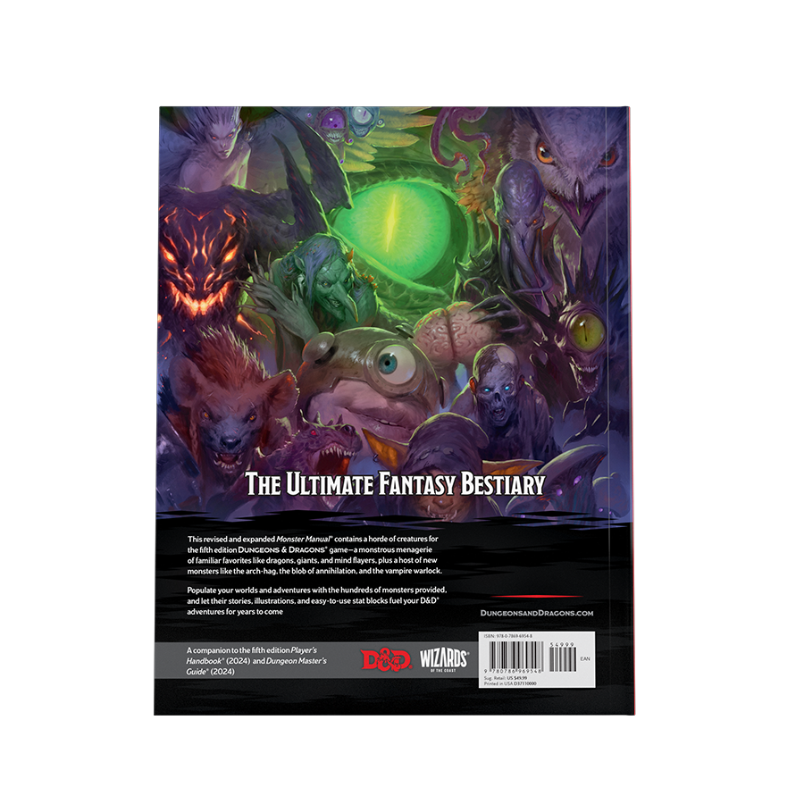 Dungeons and Dragons (2025 Edition): Monster Manual (Standard Cover)