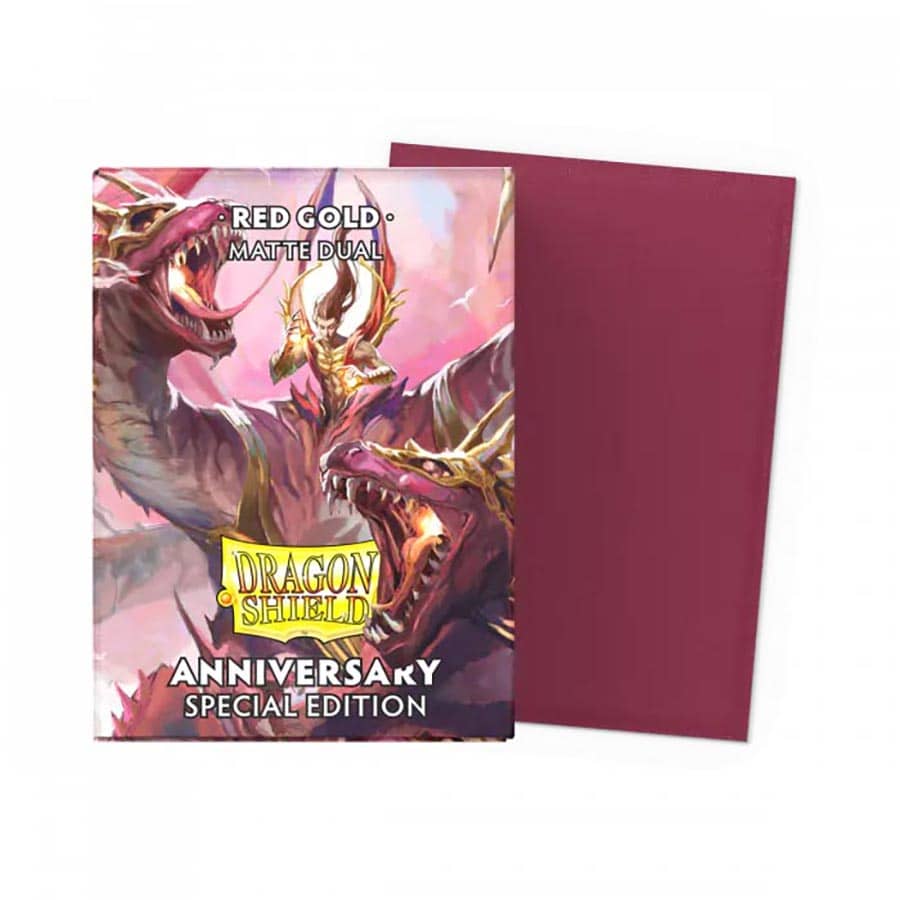 Dragon Shield: Matte Dual: Pomegranate Red & Gold