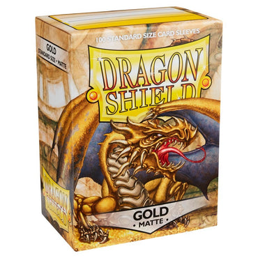 Dragon Shield Sleeves: Matte Gold (Box of 100)