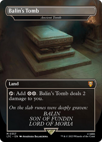 Balin's Tomb - Ancient Tomb (Borderless) [The Lord of the Rings: Tales of Middle-Earth Commander]