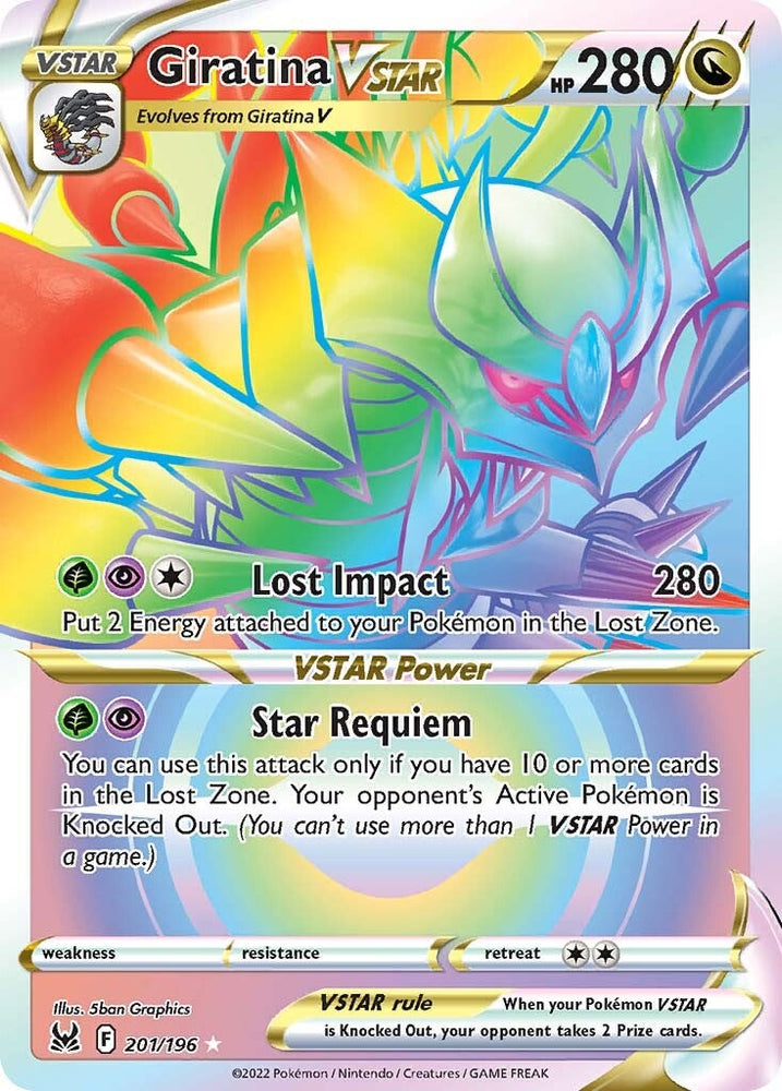vstar pokemon card price TCG - s10b - 050/071 (RRR) 5ban Graphics SWSH Giratina VSTAR (201/196) [Sword &