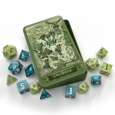 14ct Character Class Dice Set: The Druid