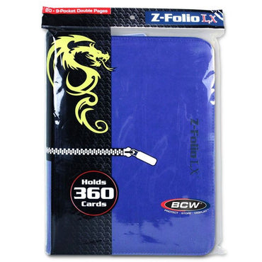 Binder: 9-Pocket: Z-Folio: LX Blue