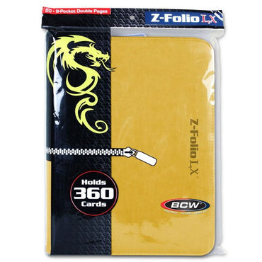Binder: 9-Pocket: Z-Folio: LX Yellow