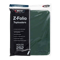 Toploader Z-Folio 9-Pocket: Green