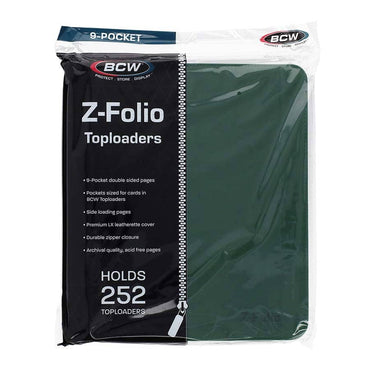 Toploader Z-Folio 9-Pocket: Green