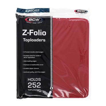 Toploader Z-Folio 9-Pocket: Red