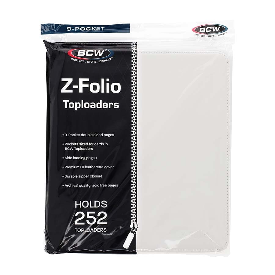 Toploader Z-Folio 9-Pocket: White