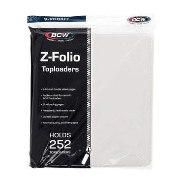 Toploader Z-Folio 9-Pocket: White
