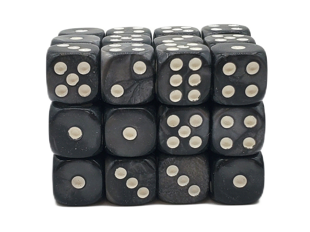 Old School 36ct 12mm D6 Dice Set: Pearl Drop - Blue