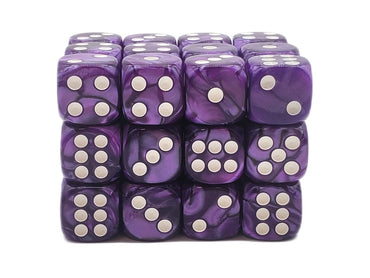 Old School 36ct 12mm D6 Dice Set: Pearl Drop - Purple