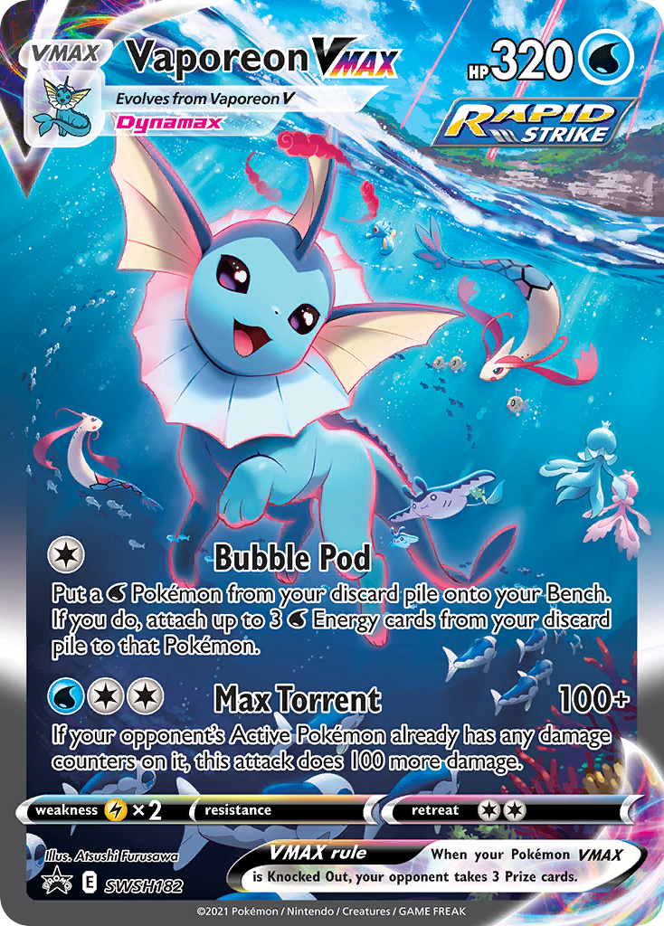 Vaporeon VMAX (SWSH182) (Jumbo Card) [Sword & Shield: Black Star Promo
