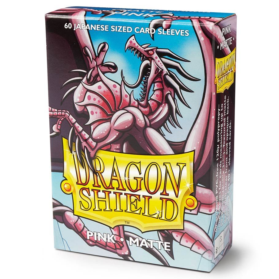 Dragon Shield Sleeves: Japanese Matte Pink (Box Of 60)