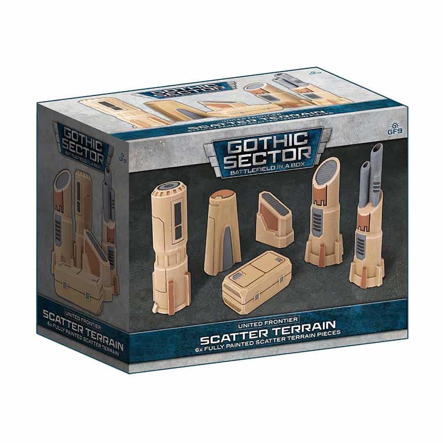 Battlefield In A Box: Gothic Sector: United Frontier Scattered Terrain (6ct)