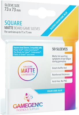 MATTE Sleeves: Square (73 x 73 mm)
