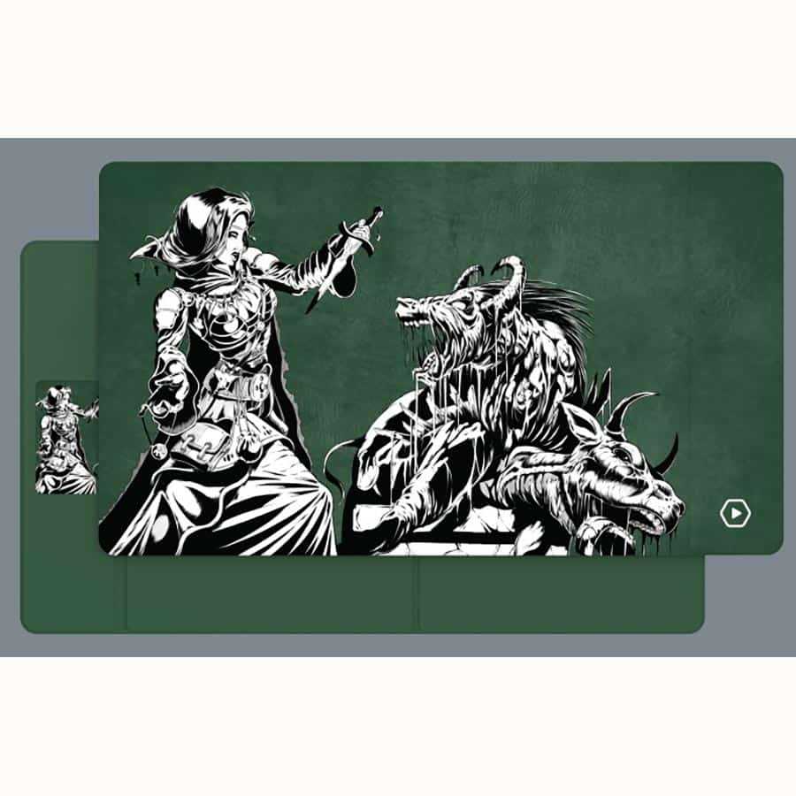 ETB Playmat Art Masters: Beast Within by Phil Stone