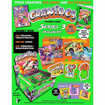 Craniacs Trading Cards Series 3 Booster Box