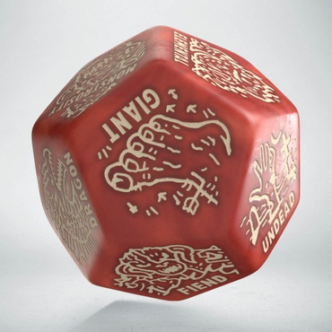 Monster Generator Die: Red & Beige