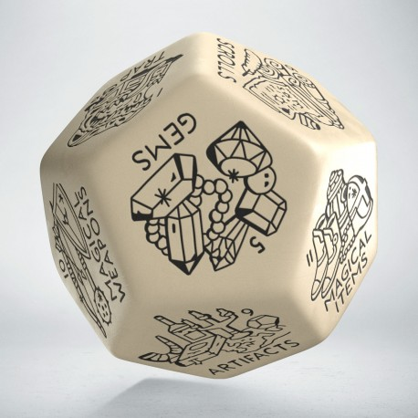 Treasure Generator Die: Beige & Black