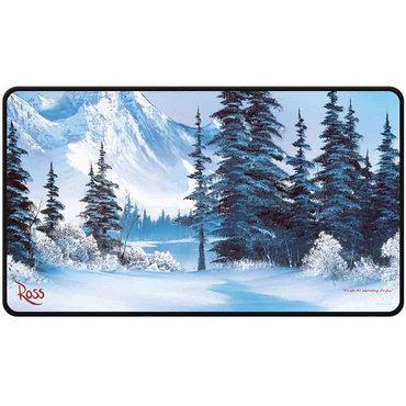 Ultra Pro: Bob Ross Winter Paradise: Black Stitched Playmat