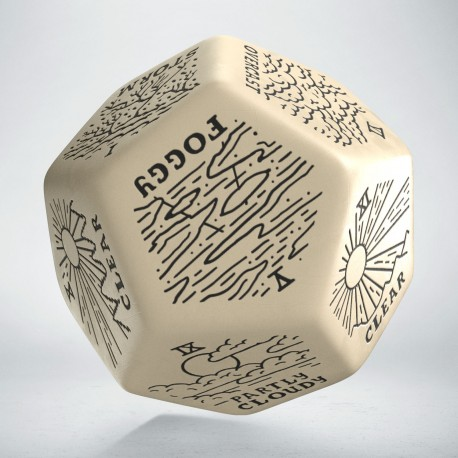 Weather Generator Die: Beige & Black