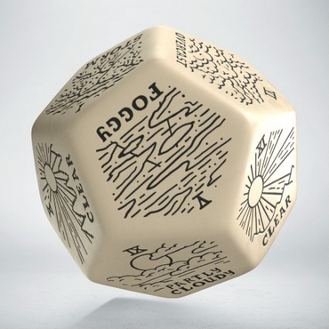 Weather Generator Die: Beige & Black