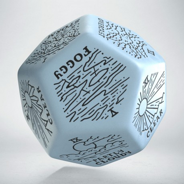 Weather Generator Die: Blue & Black