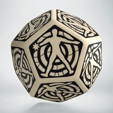 D12 Beige & Black Hit Location Die