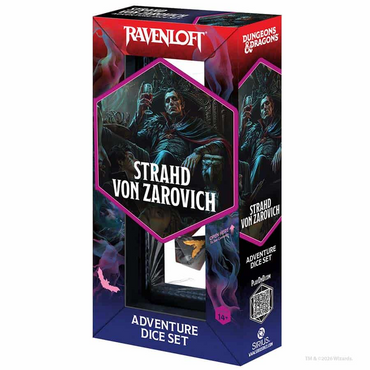 Sirius Dice: Dungeons And Dragons: 7ct Adventure Dice (sharp-edged): Darklord Strahd Von Zarovich