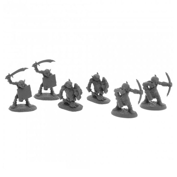 Reaper Miniatures: Dungeon Dwellers: Goblin Skirmishers (6)