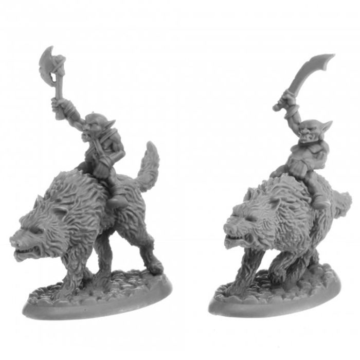 Reaper Miniatures: Dungeon Dwellers: Goblin Wolfriders (2)