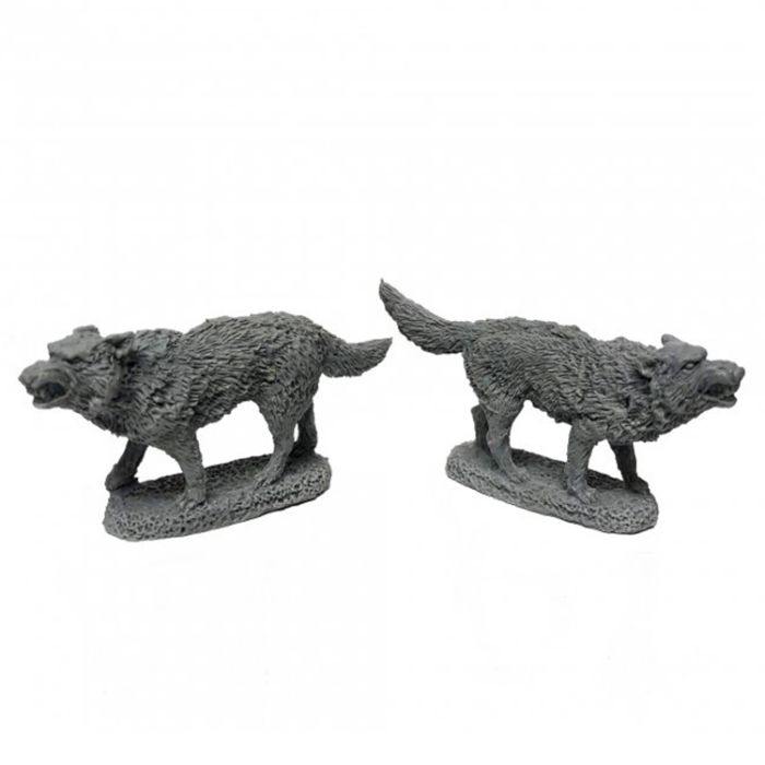 Reaper Miniatures: Dungeon Dwellers: Dire Wolves (2)