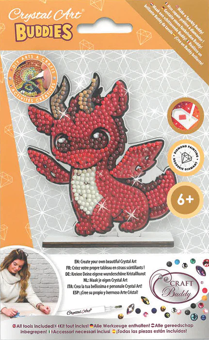 Crystal Art Buddies: Fantasy Red Dragon