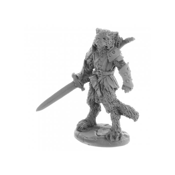 Reaper Miniatures: Legends: Catfolk Fighter, Mal