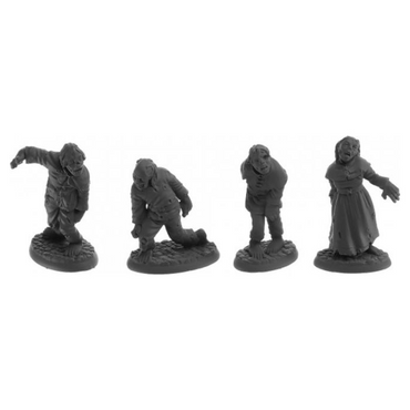 Reaper Miniatures: Dungeon Dwellers: Zombies (4)