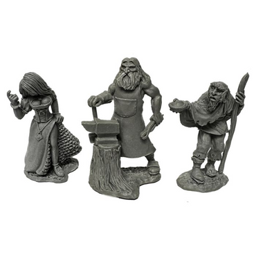 Reaper Miniatures: Legends: Townsfolk Strumpet, Blacksmith, Beggar
