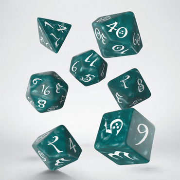 Classic RPG Stormy & White Dice Set