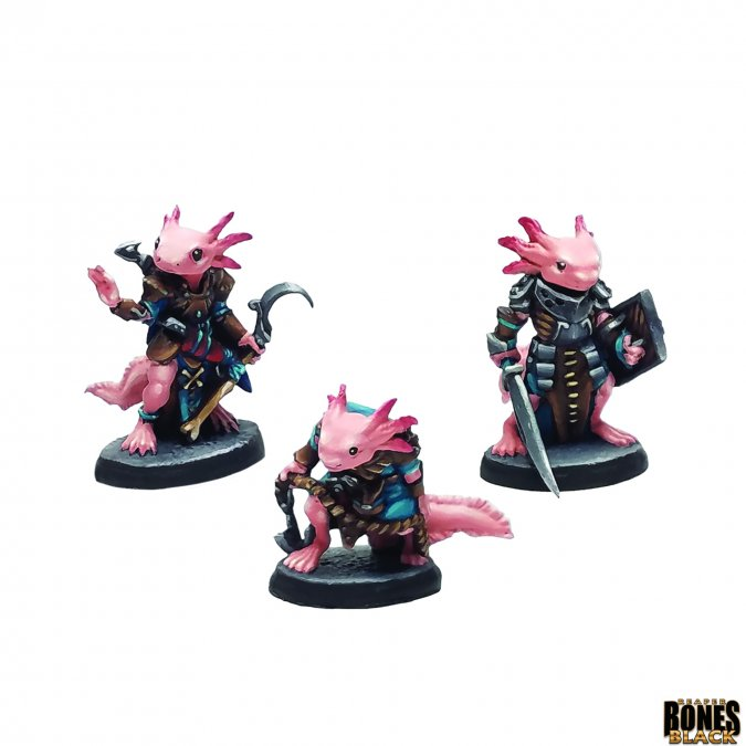 Reaper Miniatures: Axolotii Heroes (3)