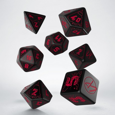 Cyberpunk Red Dice Set - Blood Over Chrome