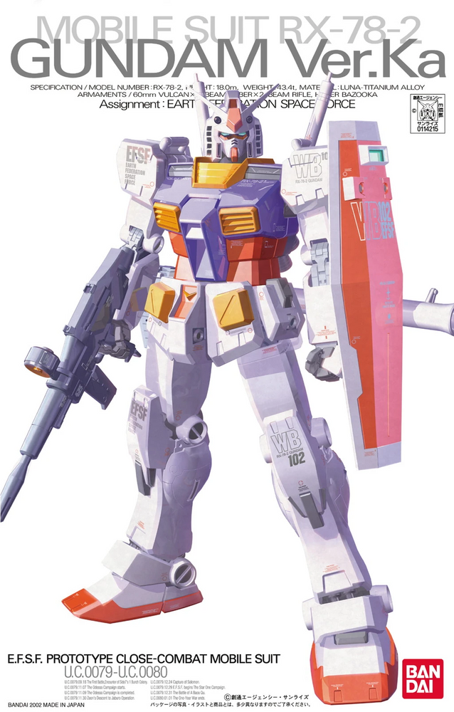 Gunpla: Master Grade - RX-78-2 GUNDAM Ver.KA